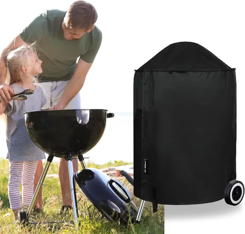 Vista 6 de Suphomeware Cubierta de parrilla de 18 pulgadas para Weber Kettle Charcoal, impermeable y resistente a la decoloración