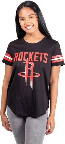 Vista 25 de Ultra Game - Camiseta de malla súper suave oficial de la NBA para mujer