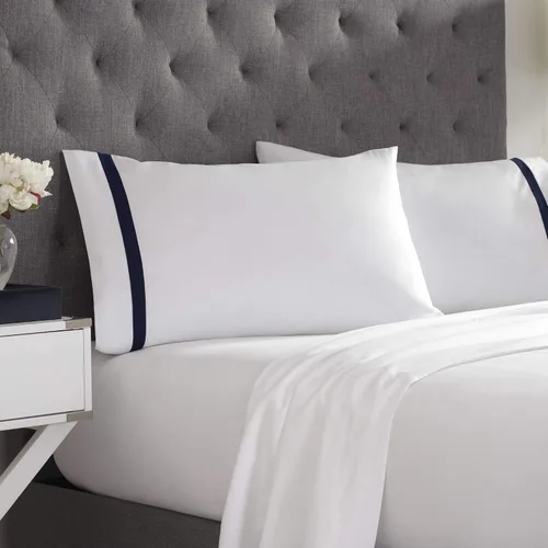 Vista 5 de Martex Par de fundas de almohada ultra suaves con dobladillo de la serie 2000, King, gris claro