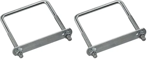 Vista 12 de National Hardware - Perno cuadrado en U de tamaño de madera, #664-3/8" x 3-5/8" x 4", Zinc Tamaño para envolver madera nominal y tubo rectangular