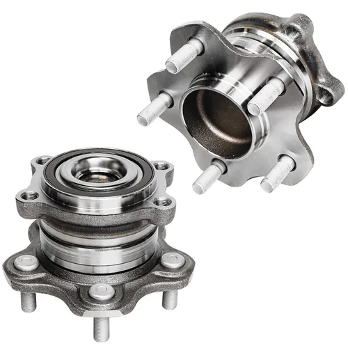 Vista 70 de Detroit Axle - Par de cojinetes de rueda delantera/trasera para Ford Edge 11-14, 09-19 Flex, 13-19 Police Interceptor Sedan, 14-18 Police Sedan