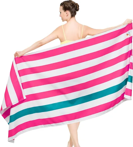Vista 11 de SUN CUBE - Toalla de playa de microfibra, secado rápido, color beige crema, 78 x 35 pulgadas Quick Dry and Free Microfiber Towel, Lightweight