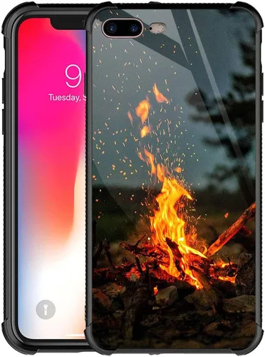 Vista 9 de CARLOCA Funda compatible con iPhone 8 Plus, iPhone 7 Plus para hombres y niños, increíble diseño de patrón de luz espacial nebulosa, a prueba
