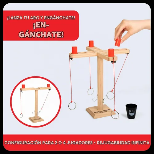 Vista 3 de ¿QUÉ MEME? Buzzed 4-Way Hook & Ring Juego de beber por Relatable
