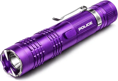 Vista 2 de Police Stun Gun Burn Pepper Spray Combo de defensa personal - M12 Morado