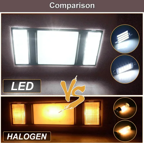 Vista 2 de Bombillas LED de Reemplazo para Lámpara de Techo y Mapa Interior Compatible con K1500 K2500 C1500 C2500 1988-2000, Chevy Silverado GMC Sierra