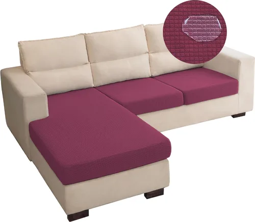 Vista 12 de Funda repelente al agua para cojín de sillón, funda elástica para respaldo individual de sofá seccional, funda para sofá en forma de L para mascotas