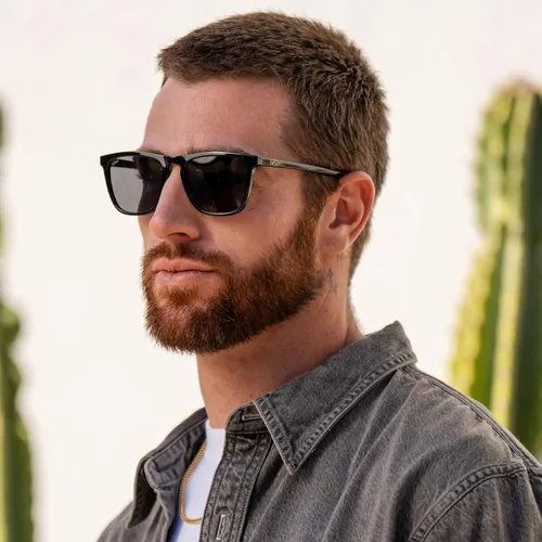 Vista 3 de WearMe Pro - Gafas de sol modernas cuadradas con lentes polarizadas para hombre