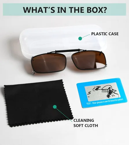 Vista 6 de Eyekepper gafas de sol polarizadas con resorte de fácil sujeción, Marrón