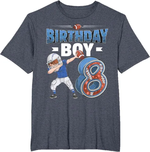 Vista 69 de Dabbing Boy - Camiseta de 8 años de fútbol americano americano, Negro, S