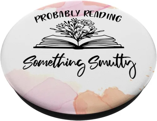 Vista 2 de Lector de gusano de biblioteca probablemente leyendo algo smutty PopSockets intercambiables PopGrip