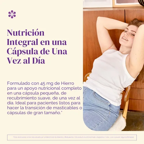 Vista 3 de BariMelts Multivitamínico bariátrico una vez al día con hierro, 60 comprimidos recubiertos fáciles de tragar (suministro para 2 meses)