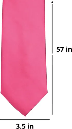 Vista 11 de tiemart Corbata de color sólido para hombre Longitud estándar