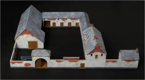 Vista 14 de Italeri 6197 Waterloo 1815 La Haye Sainte Diorama escala 1/72