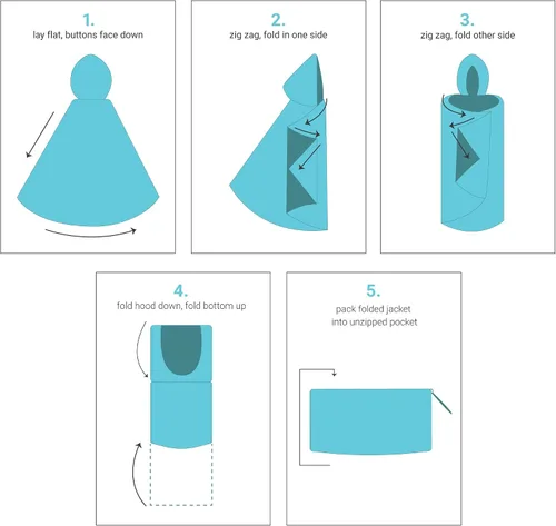 Vista 4 de Totes Poncho de lluvia reversible para mujer