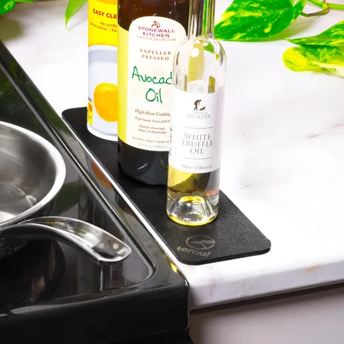 Vista 6 de Ternal DripGuards - Juego de 2 tapetes absorbentes para mostrador, impermeable, de secado rápido, tapete para barra de café para cocina, fregadero