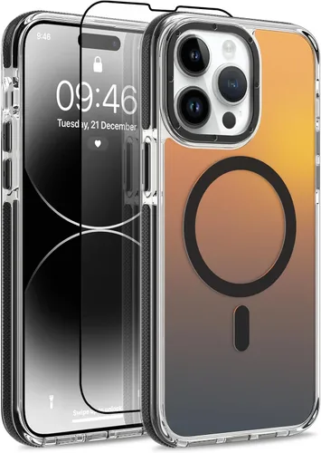 Vista 38 de Funda magnética para Google Pixel 10 Pro XL [compatible con Magsafe] [bonito diseño fluorescente de moda] a prueba de golpes, delgada, translúcida