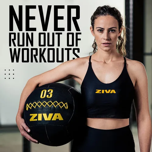 Vista 6 de ZIVA Pelota de pared suave – Pelota de ejercicio con peso altamente duradera para entrenamiento de fuerza y acondicionamiento, varios