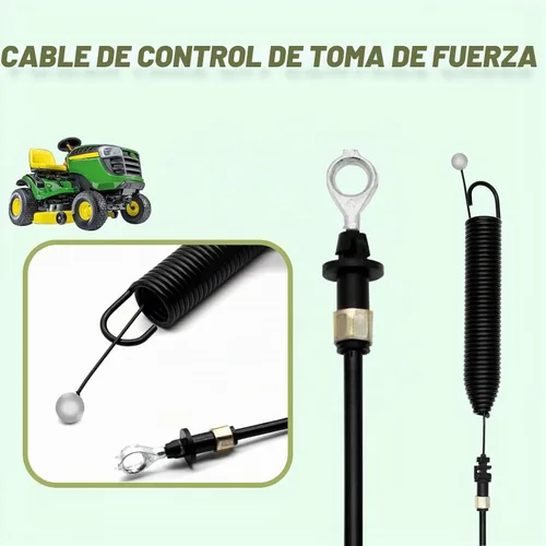 Vista 4 de GY22387 Cable de control de toma de fuerza para John Deere E100 D100 D110