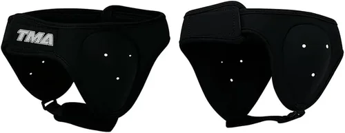 Vista 3 de TMA Protectores de oídos para grappling, BJJ y lucha, neopreno acolchado para entrenamiento de boxeo, combate, artes marciales con correa ajustable