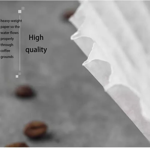 Vista 4 de Filtros de café comercial de 12 tazas, filtros de café grandes, calidad premium, (9 ¾ pulgadas x 4 ¼ pulgadas), filtros totalmente naturales