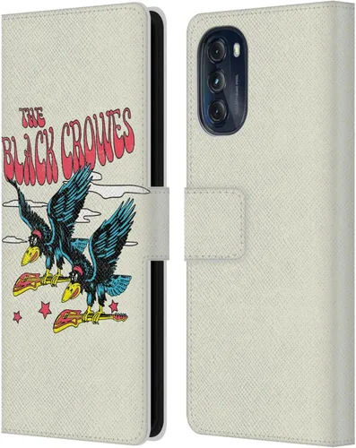 Vista 10 de Head Case Designs Officially Licensed The Black Crowes Artwork Graphics Leather Book Wallet Case Cover Compatible with Motorola Moto G (2022)