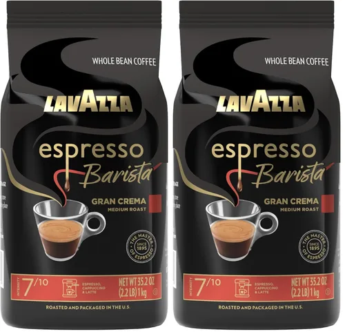 Vista 21 de Lavazza Crema E Aroma - Mezcla de café en grano entero, bolsa de 2.2 libras, tostado medio equilibrado con un sabor intenso y terroso y crema