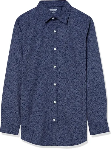 Vista 6 de Tienda Essentials Camisa de popelina elástica de manga larga para hombre