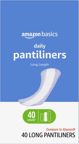 Vista 8 de Amazon Basics Pantiliner diario, longitud extra larga, almohadillas femeninas finas para mujer, sin perfume, protección contra fugas, uso diario, 68