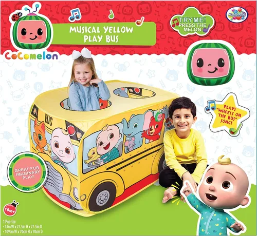 Vista 2 de Sunny Days Entertainment - Tienda de campaña desplegable para autobús escolar, color amarillo, color amarillo (320780)