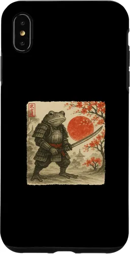 Vista 11 de Frog Samurai Japanese Warrior Costume Sumi-e Art Funny Case for iPhone 16