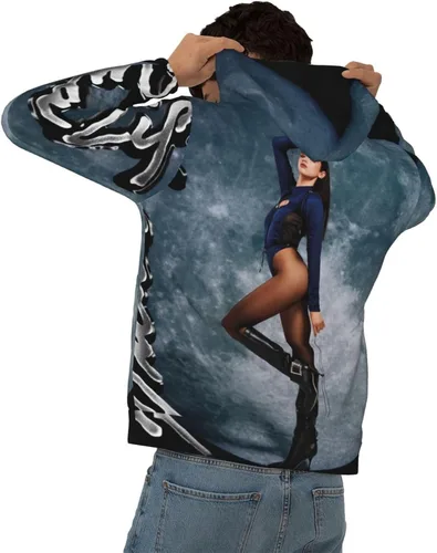 Vista 3 de Trikdis Dua Singer Lipa - Sudadera con capucha para hombre