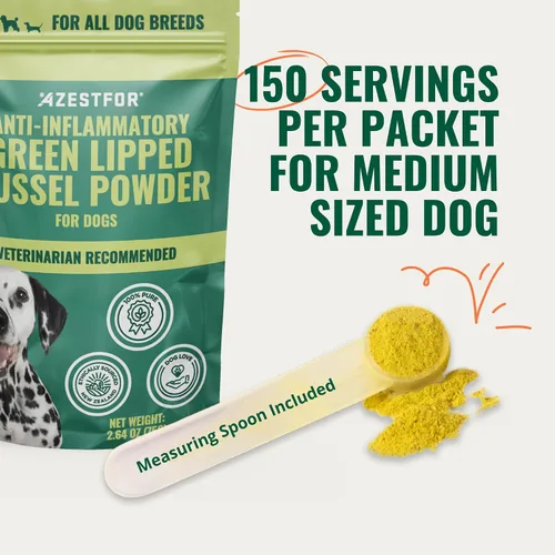 Vista 9 de Azestfor Mejillón de labios verdes antiinflamatorios para perros en polvo