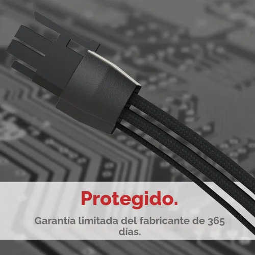 Vista 7 de LINKUP 12VHPWR Cable de extensión de alimentación GPU 15.7 in Negro