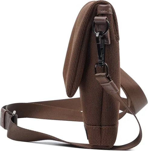 Vista 4 de Croogo Bolso bandolera casual para mujer, bolso de mensajero lateral antirrobo, bolso bandolera de moda para hombre, bolsa de viaje