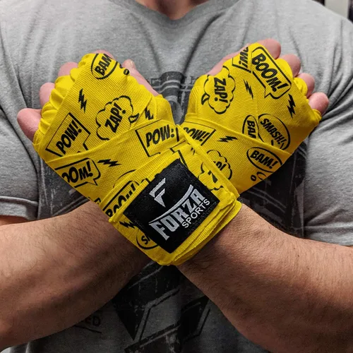 Vista 30 de Forza Sports Vendas de boxeo y MMA estilo mexicano de 180" Concientización sobre el autismo Azul