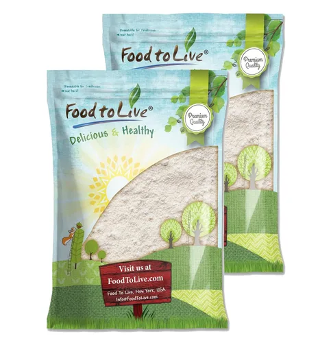 Vista 9 de Food to Live Harina de avena integral – Finamente molida a partir de granos de avena integrales, vegana. Rica en fibra, proteínas. Perfecto