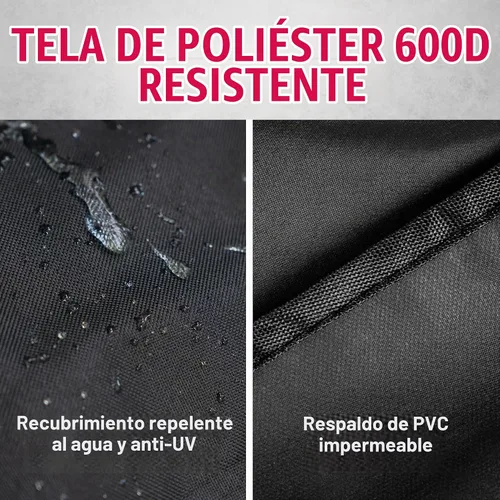 Vista 4 de Grillman - Resistente funda para parrilla de pellets, compatible con Traeger Pro Series 22, 575, modelos Elite, Lone Star Elite, Pro 20