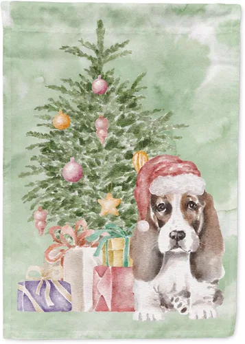 Vista 93 de Caroline's Treasures CK8213GF Bulldog Inglés #2 Regalos de Navidad y árbol de jardín Bandera de buzón Bandera decorativa para patio exterior, patio
