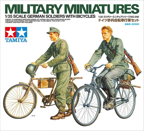 Vista 3 de Tamiya Modelos Soldado alemán con bicicletas
