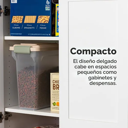 Vista 9 de Contenedor hermético para almacenamiento de alimentos Iris Premium, Bronceado, pequeño