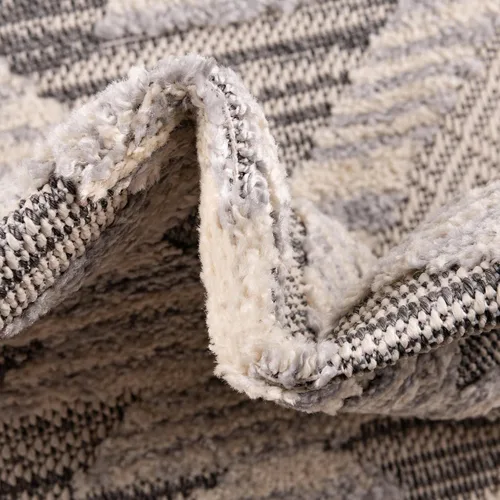 Vista 7 de Unique Loom Arlo Collection - Alfombra Kai (rectangular 2' 0" x 3' 0", beige arenoso/gris)