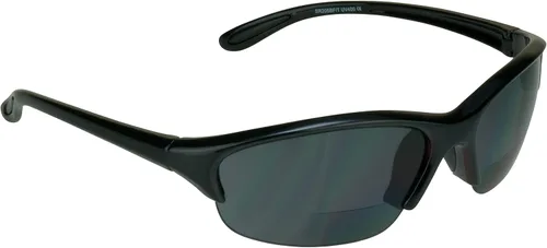 Vista 9 de proSPORT Lentes de sol bifocales de seguridad para hombres y mujeres, ANSI Z87.1, color marrón ahumado, lentes transparentes, color rosa y negro