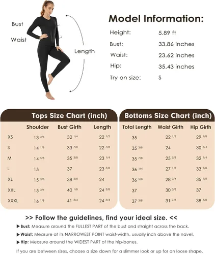 Vista 7 de MANCYFIT Conjunto de ropa interior térmica para mujer con forro polar ultra suave cuello en V