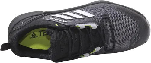 Vista 6 de adidas Zapatos de senderismo Terrex Swift R3 para hombre, Core Black-grey One-solar Yellow