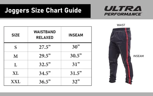 Vista 7 de Ultra Performance 3 Pack Athletic Tech Mens Joggers, Track Sweatpants for Men with Zipper Pockets
