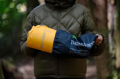 Vista 8 de Therm-a-Rest Trail Prolite - Colchoneta de dormir ligera autoinflable para mochilero, tamaño grande