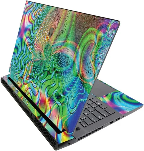 Vista 404 de MightySkins - Skin brillante con purpurina para Alienware M17 R3 (2020) y M17 R4 (2021) - Diversión de los años 90 Acabado duradero con purpurina