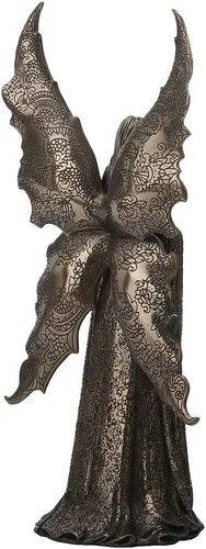 Vista 5 de Veronese Design Anne Stokes - Estatua de diseñador de resina fundida en frío de 14 1/8 pulgadas de alto, acabado de bronce antiguo, Only Love Remains