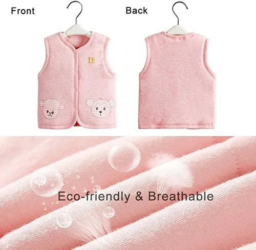 Vista 6 de Monvecle - Chaleco de algodón cálido para bebé o niño pequeño (Unisex)
